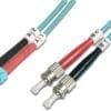 LWL Patchk.,LC/ST Multimode 50/125 µ, Duplex 2m, Klasse OM3 Die Glasfaser Patchkabel sind erhältlich in verschiedenen Faserklassen und Steckerkombinationen um jegliche Anforderungen zu erfüllen. Jedes Kabel wird einzeln im Polybeutel verpackt und mit einem Testreport versehen. Die Kabel garantieren beste Leistungseigenschaften bei möglichen Anwendungsszenarien wie z.B. Telekommunikation, Rack Verkabelung, Sensortechnologie oder im industriellen Umfeld.