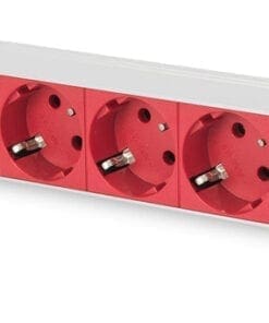 DIGITUS 1HE Alu PDU 10A Plug, 8x CEE 7/7 Abgriffe C14 Stecker