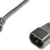 DIGITUS Netzkabelverlängerung C14 - C13 St/Bu, 1.8m Die DIGITUS Patchkabel wurden speziell entwickelt um allen Ansprüchen in den verschiedenen Anwendungsbereichen in vollem Umfang gerecht zu werden. Jedes Kabel ist mit einer angespritzten Knickschutztülle mit Zugentlastung ausgestattet. Außerdem besitzt die Tülle einen Rasthebelschutz, welcher das Verhaken der Kabel sowie das Abbrechen des Rasthebels vom Stecker verhindert. Eine einfache Identifizierung der Kategorie 6A wird durch die gelbe Einfärbung der Stecker.