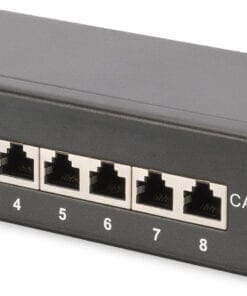 DIGITUS cat.6 Desktop Klasse E Patchpanel, geschirmt, 8-Port