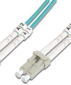 LWL Patchk., LC/LC Multimode 50/125 µ, Duplex 15m, Kl. OM3