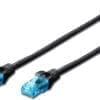 DIGITUS CAT 5e U-UTP Patchk. Cu, PVC AWG 26/7, 3 m, SW