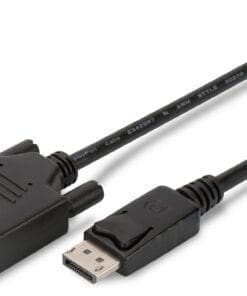 ASSMANN DisplayPort Adapterkabel DP-DVI 2.0m DP 1.1a sw.