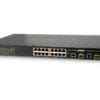 PLANET 16-Port 10/100TX 802.3at PoE + 2-Port GE TP/SFP Switch Hervorragende Leistung und Verbindungsqualität für Ihr Netzwerk. Ideal für industrielle Applikationen.