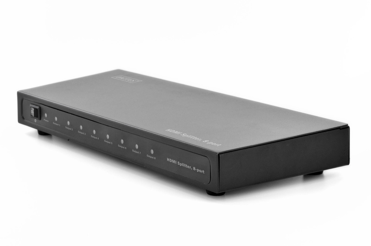 DIGITUS HDMI Splitter 8Port 1080p 3D High Speed Metallgehäuse DIGITUS HDMI Splitter 8Port 1080p 3D High Speed Metallgehäuse