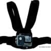 GoXtreme Brustgurt für GoXtreme Action Cams Die GoXtreme® Action Cam Kopf-Gurt-Halterung ist stufenlos verstellbar und kann dank universeller Passform für eine große Bandbreite verschiedener Sportarten genutzt werden.<br>Sie kann über einem Helm oder direkt am Kopf getragen werden und ermöglicht es dem Nutzer, aus seiner eigenen Perspektive zu filmen. Auch der Blickwinkel kann individuell eingestellt werden.
