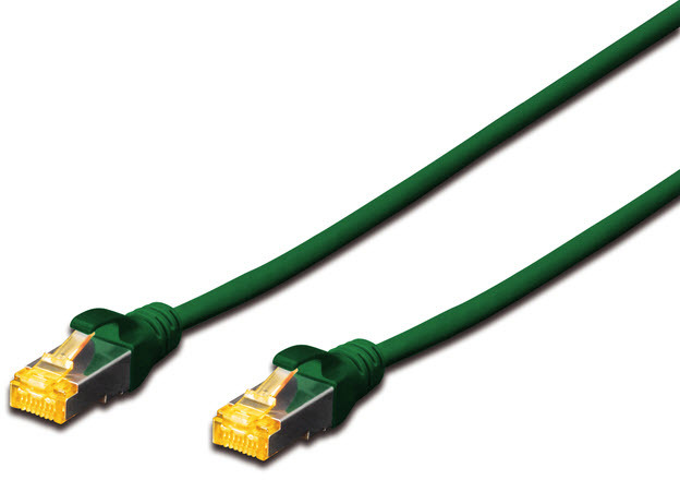 DIGITUS CAT 6A S-FTP Patchk. Cu, LSZH AWG 26/7, 0,5 m, GN DIGITUS CAT 6A S-FTP Patchk. Cu, LSZH AWG 26/7, 0,5 m, GN