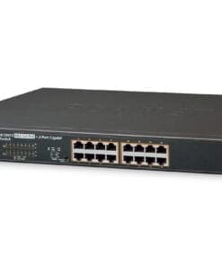 PLANET 16x 10/100TX 802.3at PoE + 2x Gigabit TP/SFP PoE 300W