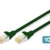 DIGITUS CAT 6A S-FTP Patchk. Cu, LSZH AWG 26/7,0,5 m,10er,GN Professionelles Patchkabel, speziell entwickelt um allen Ansprüchen in den verschiedenen Anwendungsbereichen gerecht zu werden.