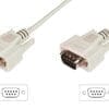 DIGITUS Datatransfer Anschlusskabel, D-Sub9 St/St Dieses 9-polige serielle Kabel ist ideal zur Verlängerung der Kabelstrecke zwischen seriellen Geräten oder direkt als Anschlusskabel verwendbar.Ermöglicht eine sichere und stabile VerbindungDie zusätzliche Schraub-Verbindung am sowohl am Ein- als auch am Ausgang sorgt beim professionellen Einsatz für maximale Sicherheit. Drehen Sie einfach den Schraubverschluss in die vorgesehene Buchse - fertig. Unachtsames entfernen des D-Sub Steckers ist nicht mehr möglich.