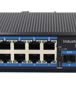 wantec Ind. PoE Fiber Eth. Switch für Hutschiene 8 Port+2 SFP