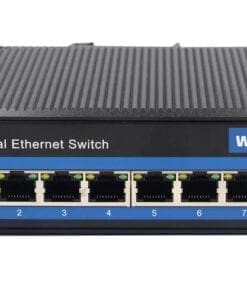 wantec Industrial PoE Ethernet Switch für Hutschiene 8-Port