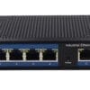 wantec Industrial PoE Ethernet Switch für Hutschiene 5-Port