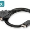 Dieser Adapter / Konverter eignet sich z.B. ideal zum Anschluss eines Notebooks oder Computers mit DP-Schnittstelle an einen VGA-Monitor, Beamer, LCD-/TFT-Monitor über ein VGA-Monitorkabel.
