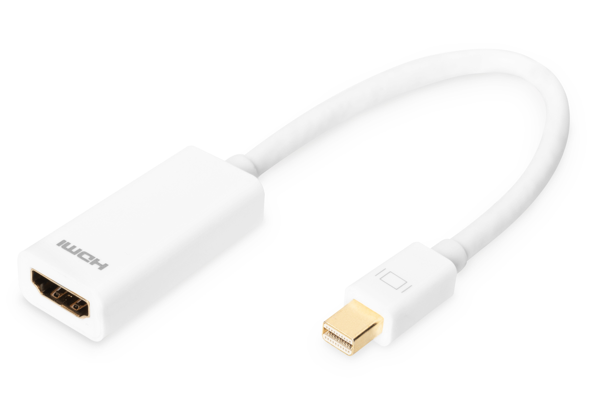 DIGITUS DisplayPort Adapterkabel, mini DP - HDMI 0,15m DIGITUS DisplayPort Adapterkabel, mini DP - HDMI 0,15m