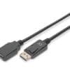 DIGITUS DisplayPort Adapterkabel, mini DP - HDMI DP St/Bu,2,0m Dieser Adapter/Konverter eignet sich beispielsweise zum Anschluss eines MacBook, MacBook Air, MacBook Pro, iMac, Mac mini und Mac Pro an einen HDMI Monitor, Beamer, LCD/TFT, LED oder Plasma-TV über ein HDMI Kabel.