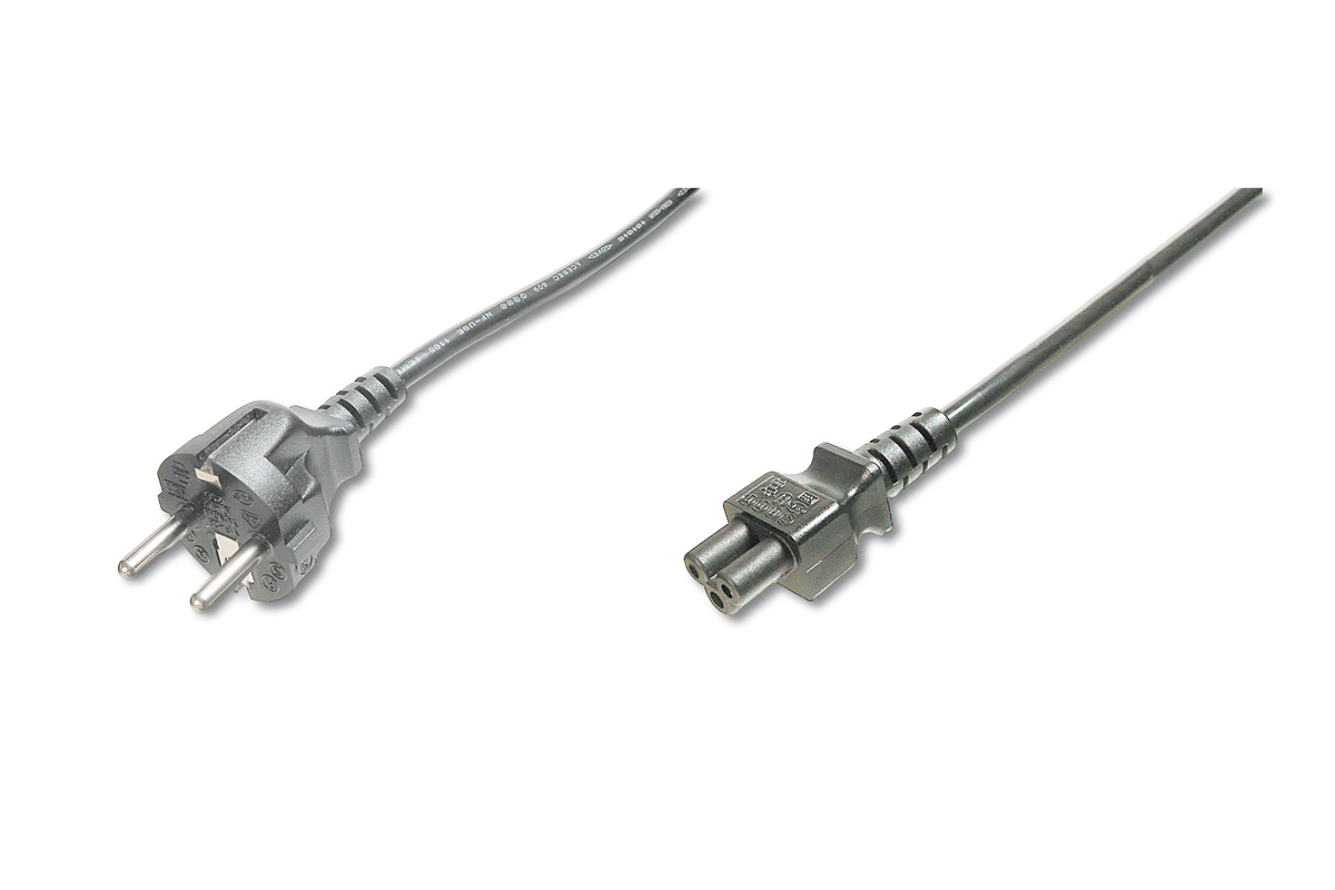 DIGITUS Netzanschlusskabel, CEE 7/7 (Typ-F) - C5er/Bu, 0,75m DIGITUS Netzanschlusskabel, CEE 7/7 (Typ-F) - C5er/Bu, 0,75m