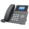 Grandstream GRP-2603 SIP-Telefon Dieses Modell bietet 3 SIP Leitungen, Zero Touch Provisionierung und ist somit ideal für die Provisionierung großer Stückzahlen, bei sehr einfachem Gerätemanagement. Das ultramodern konzipierte GRP2603 bietet bereits eine große Ausstattungsvielfalt, u.a. 5-er Konferenz, PoE Unterstützung, EHS-Unterstützung für Jabra, Sennheiser, Plantronics Headsets, sowie unterschiedliche Menüsprachen. Desweiteren verfügen alle Modelle dieser IP Telefon-Serie über eine hohe Sicherheitsausstattung auf Banken-Ebene, inkl. sichere Startfunktion, Dual-Firmware-Image und einen verschlüsselten Datenspeicher. Das GRP2603 kann über die kostenfreie Management Plattform GDMS verwaltet, provisioniert und konfiguriert werden, ferner stellt die Plattform verschiedene Monitoring-Funktionen zur Verfügung. Das GRP2603 ist ein ideales Basisgerät für sichere, zuverlässige IP-Telefonie mit einer Vielzahl von Funktionen und unkompliziertem Management.