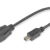 DIGITUS USB 2.0 Adapterkabel, OTG, Typ mini B - A St/Bu, 0,2m