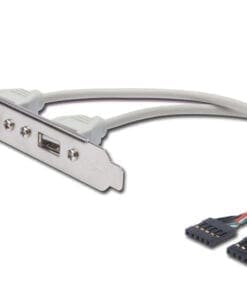 DIGITUS USB 2.0 Slotblechkabel, 2x Typ A - 2x IDC, 0.25m
