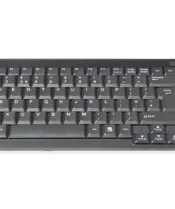 DIGITUS Tastatur für TFT-Konsolen schwarz, Kabel, britisch