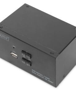 DIGITUS KVM-Switch, 2-Port, Dual-Display, 4K, HDMI®