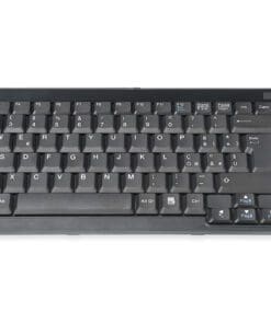 DIGITUS Tastatur für TFT-Konsolen schwarz, Kabel,italienisch