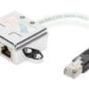 DIGITUS CAT 5e, 2x 1:1, Patchkabel-Adapter, geschirmt Die CAT 5e Patch Panel für 254 mm (10 Zoll) Rackmontage von DIGITUS sind geprüft und zertifiziert nach ISO/IEC 11801 und EN 50173. Kabelinstallation erfolgt über die LSA-Leisten, welche nach EIA/TIA 568B farbcodiert sind. Das Gehäuse besteht aus galvanisiertem kaltgewalztem Stahl gem. EN1.4301, UNS S30400, AISI 304 und LMSAD110.