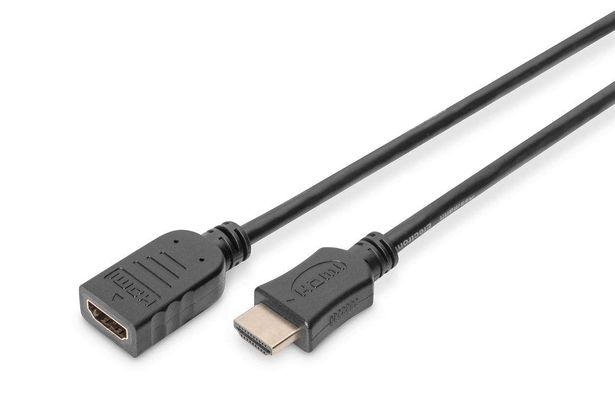 ASSMANN HDMI Verlängerung Typ A 5.0m Full HD 60p gold sw. ASSMANN HDMI Verlängerung Typ A 5.0m Full HD 60p gold sw.