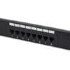 DIGITUS CAT 5e,Klasse D Patch Panel, 8 port, ungeschirmt, sw