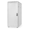 DIGITUS 26U Netzwerkschrank, Unique, 1342x600x1000 Stahltür Die DIGITUS Professional Unique Serie ist für die hohen Anforderungen der IT-Infrastruktur hergestellt, konzipiert und entwickelt worden. Die Netzwerkschränke der Unique Serie wurden für den benutzerfreundlichen Einbau von aktiven- und passiven Netzwerkkomponenten einhergehend mit einer sauberen Verkabelung entwickelt. Jeder Schrank wird aus bis zu 1,5 mm starkem Stahlblech gefertigt und sorgt auf Grund von spezieller Blechbiegetechnik als robuste Stahlkonstruktion für eine sehr gute Stabilität. Die Farbgebung erfolgt durch Pulverbeschichtung in den Farben Grau (RAL 7035) und Schwarz (RAL 9005). Im Sonderfall kann eine Demontage der Schränke erfolgen, um auch schwer zugängliche Aufstellungsorte zu erreichen.