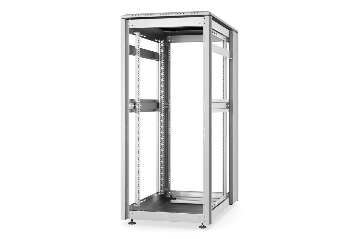 DIGITUS 26HE Netzwerkschrank, Unique, 1342x600x1000 offen,grau DIGITUS 26HE Netzwerkschrank, Unique, 1342x600x1000 offen,grau