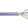 DIGITUS CAT 6 U/UTP Installationskabeltrommel, 500m Das DIGITUS Professional Cat.6 U/UTP Verlegekabel zeichnet sich durch folgenden Kabelaufbau aus: 4x2x AWG23/1 und erreicht eine Übertragunsfrequenz von bis zu 250 MHz. Der halogenfreie Kabelmantel ist konform zu der Norm IEC 60332-1, FRNC-B, LSZH-1 und der BauPVO Euroklasse Cca. Das Kabel ist für die strukturierte Gebäudeverkabelung im sekundären und tertiären Bereich geeignet. Konform zu den Normen ISO/IEC 11801, DIN EN 50173, DIN EN 50288-6-1.
