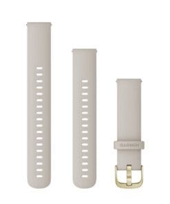 Garmin Ersatzarmband 18mm Silikon Beige/Hellgold