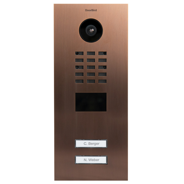 DoorBird D2102V IP Telefon Edelstahl V4A Bronze-Optik DoorBird D2102V IP Telefon Edelstahl V4A Bronze-Optik