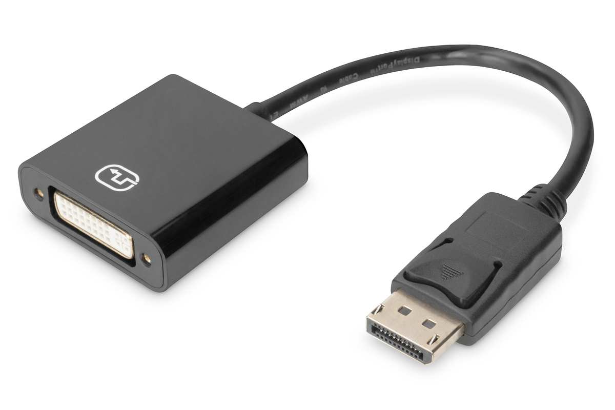 Digitus Aktiver DisplayPort Adapter / Konverter, DP auf DVI Digitus Aktiver DisplayPort Adapter / Konverter, DP auf DVI