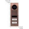 DoorBird D1102V IP Video Türstation PVD Bronze Aufputz
