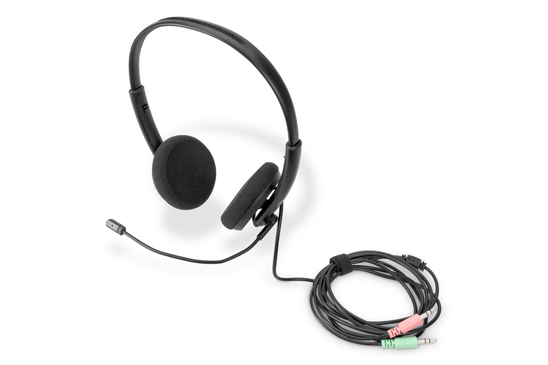 DIGITUS On Ear Office Headset mit Geräuschreduzierung, 3,5 mm DIGITUS On Ear Office Headset mit Geräuschreduzierung, 3,5 mm
