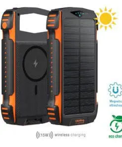 4smarts Solar Powerbank TitanPack UltiMag 20000mAh, schwarz
