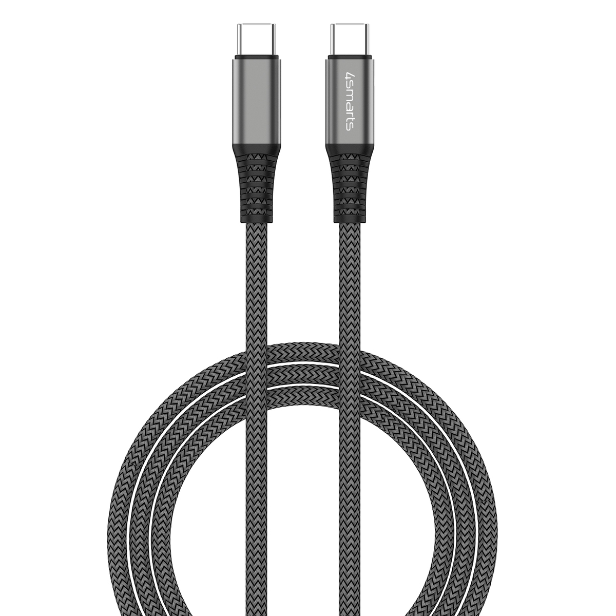 4smarts USB-C auf USB-C Kabel PremiumCord 100W 3m, schwarz 4smarts USB-C auf USB-C Kabel PremiumCord 100W 3m, schwarz
