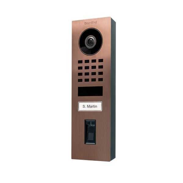 DoorBird IP Video Türstation D1101FV Fingerpr. Edels, Bronze DoorBird IP Video Türstation D1101FV Fingerpr. Edels, Bronze