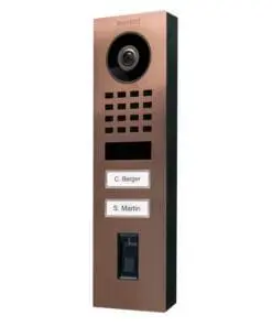 DoorBird IP Video Türst. D1102FV Fingerpr. Edels., Bronze,Aufp