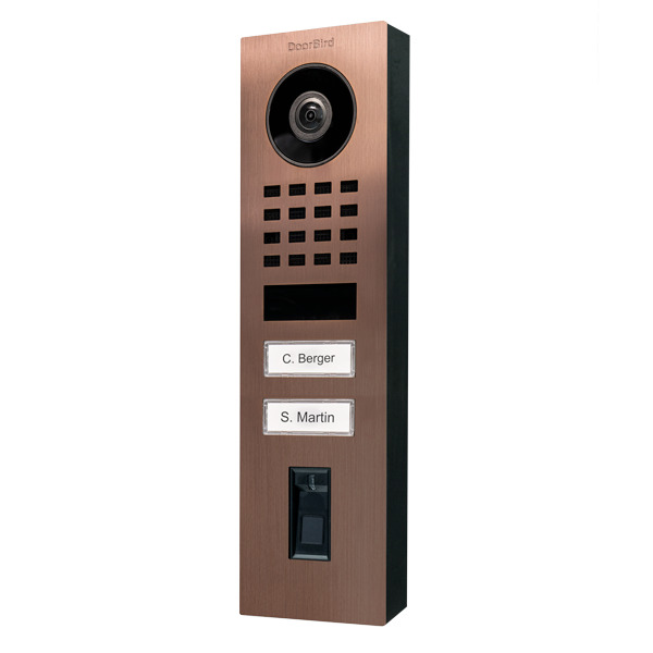 DoorBird IP Video Türst. D1102FV Fingerpr. Edels., Bronze,Aufp DoorBird IP Video Türst. D1102FV Fingerpr. Edels., Bronze,Aufp