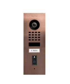 DoorBird IP Video Türstation D1101FV Fingerpr. Edels., Bronze