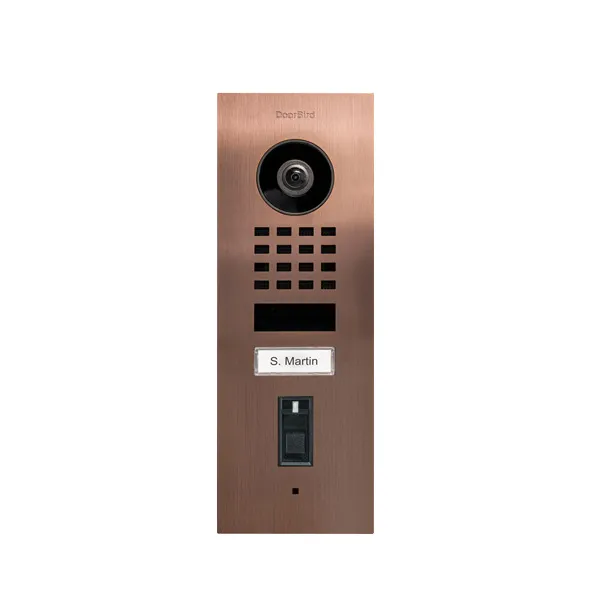 DoorBird IP Video Türstation D1101FV Fingerpr. Edels., Bronze DoorBird IP Video Türstation D1101FV Fingerpr. Edels., Bronze