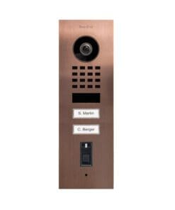 DoorBird IP Vid. Türst. D1102FV Fingerpr. Edels.,Bronze,Unterp