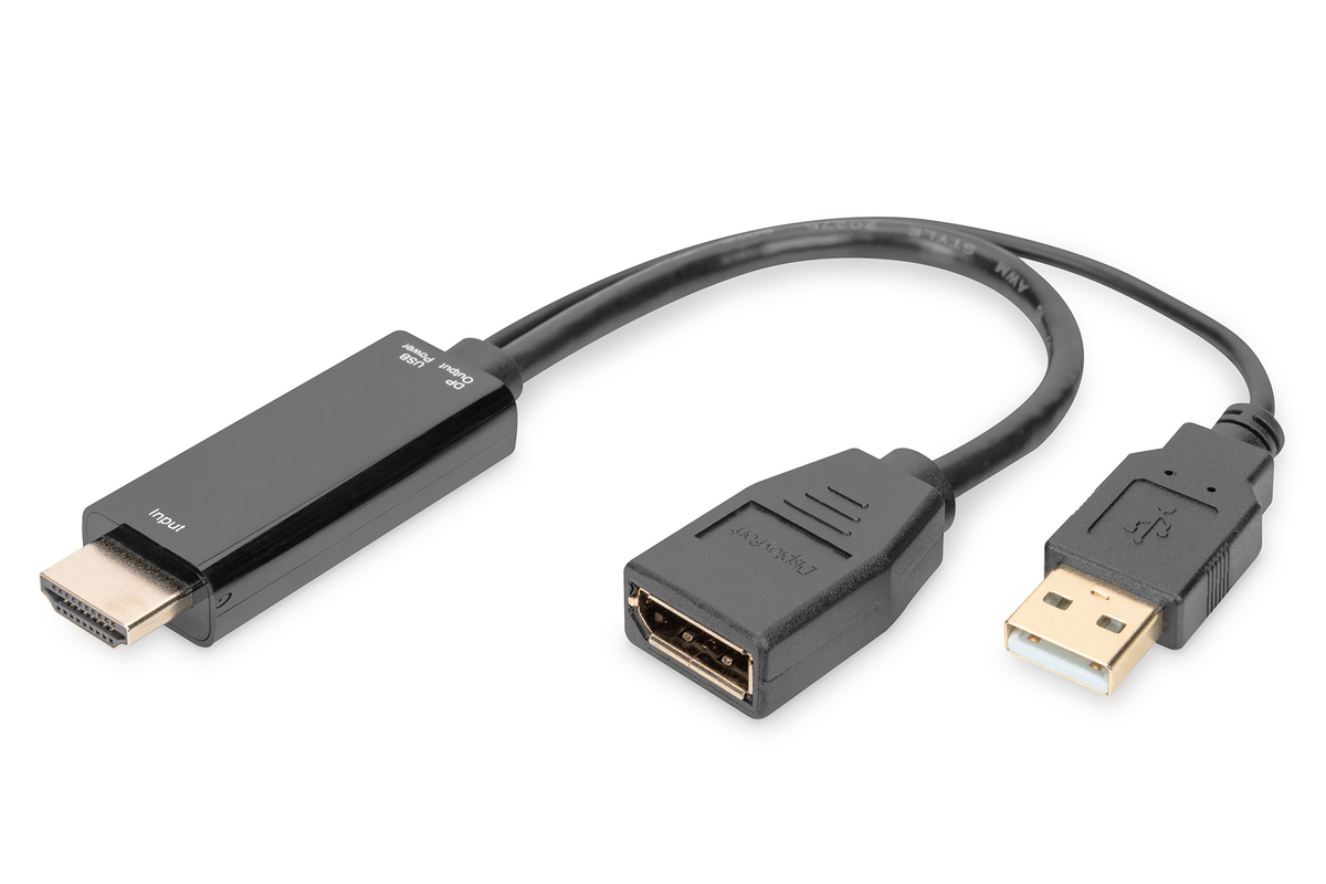 Digitus 4K HDMI Adapter - HDMI auf DisplayPort Digitus 4K HDMI Adapter - HDMI auf DisplayPort