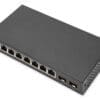 DIGITUS 8-Port Gigabit + 2 Gigabit SFP Ports Kabelgebundenes, einseitiges Headset mit Quick Disconnect-Anschluss. Für natürlich klingende Gespräche mit hervorragender Audioqualität und einfacher Anrufabwicklung für alle Mitarbeiter.