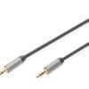 DIGITUS Audio Anschlusskabel, 3,5 mm Klinke-3,5 mm Klinke Das Stereo-Audioadapterkabel von Digitus ermöglicht den einfachen Anschluss von Geräten mit 3,5-mm-Klinkenausgang an eine Stereoanlage - oder an andere Geräte mit zweifachem Cinch/RCA-Eingang.