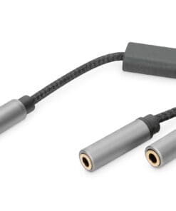 DIGITUS Audio Headset Adapter, 3,5 mm Klinke/2x 3,5 mm Buchse